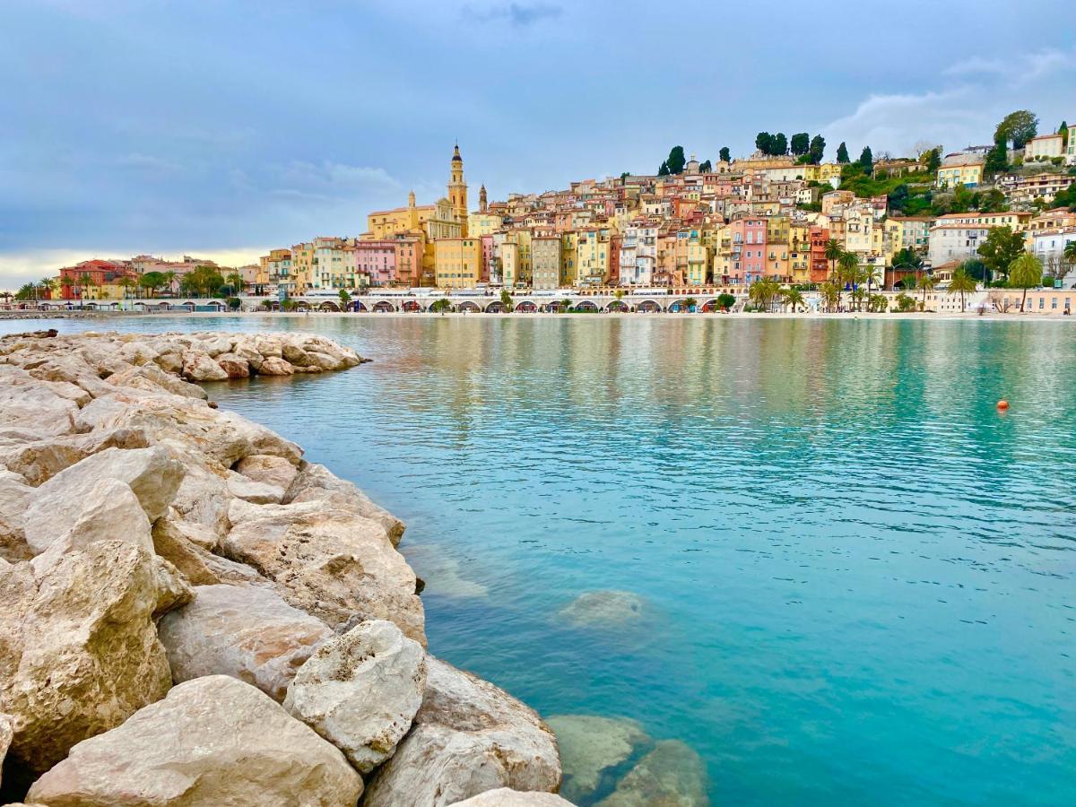 Les Glycines Menton Exterior foto