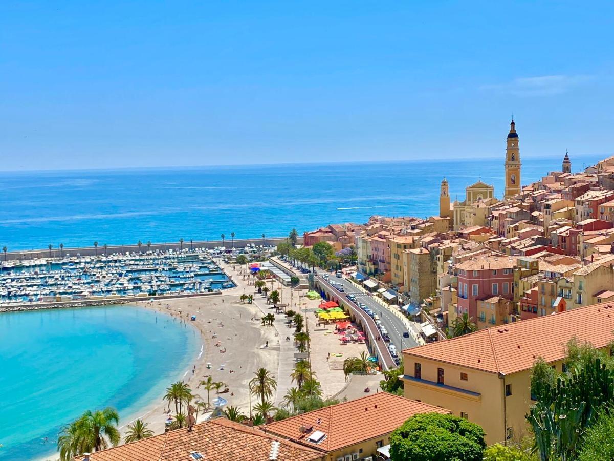 Les Glycines Menton Exterior foto